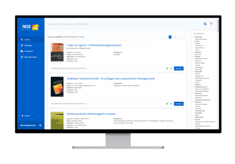 Der NOS OPAC ist die übersichtliche Online-Bibliothek für Ihre Leser.