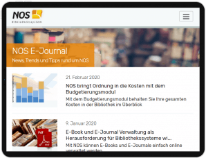 Einfache E-Book und E-Journal Verwaltung im NOS erleben