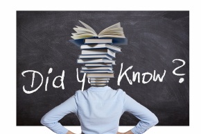 Person, deren Kopf aus Büchern gestaltet ist.
