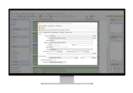 Das Buchbindermodul in NOS für die einfache Verwaltung aller Medien Bände